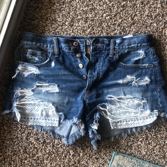 American Eagle Outfitters Pants - American Eagle distressed jean shorts